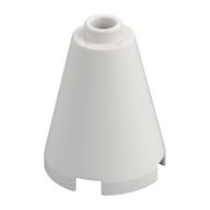 Lego Cone 2 x 2 x 2, Open Stud / White