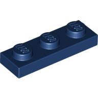 Lego Plate 1 x 3 / Dark Blue