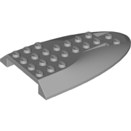 Lego Aircraft Fuselage Curved Aft Section 6 x 10 Top / Light Bluish Gray