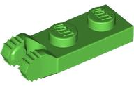 Lego Hinge Plate 1 x 2 Locking with 2 Fingers on End / Bright Green