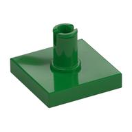 Lego Tile Special 2 x 2 with Top Pin / Green