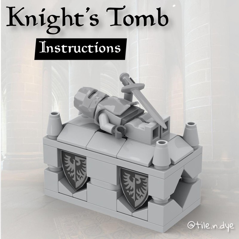 Lego MEDIEVAL KNIGHT'S TOMB (Castle Theme)