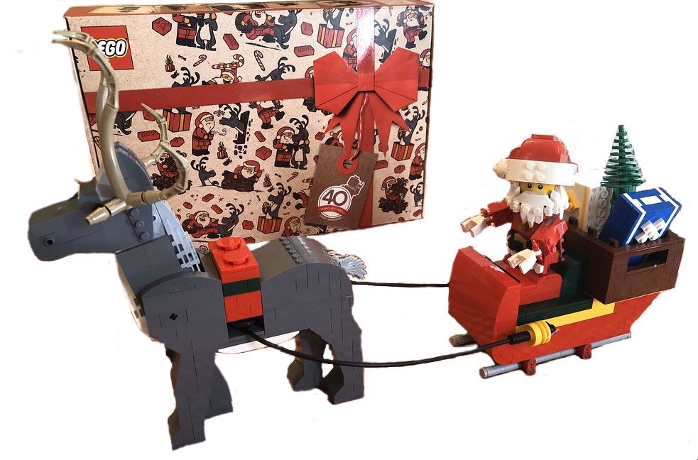 Lego Santa and Reindeer