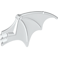 Lego Creature Body Part, Dragon Wing 13 x 8 [Plain] / White