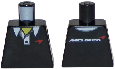 Lego Torso Speed Champions with McLaren Logo Polo Shirt Pattern / Black