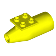 Lego Engine Smooth Large [2 x 2 Thin Top Plate] / Vibrant Yellow