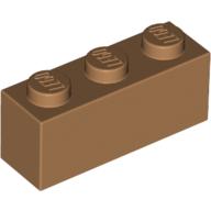 Lego Brick 1 x 3 / Medium Nougat