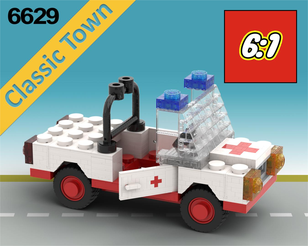Lego 6629 Up-Scaled ambulance