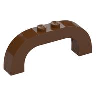 Lego Brick Arch 1 x 6 x 2 Curved Top / Reddish Brown