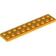 Lego Plate 2 x 10 / Bright Light Orange