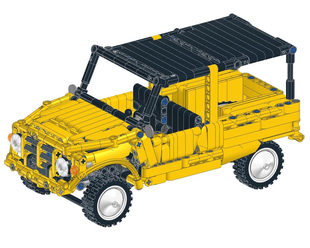 Lego Citroen Mehari Yellow