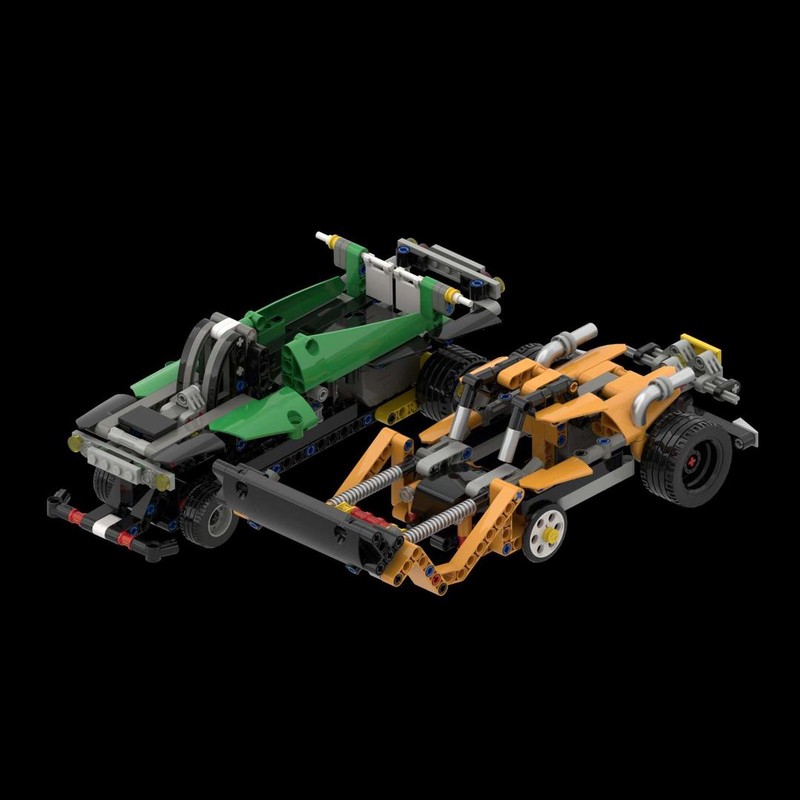 Lego Tractor and Truck (42103 , 42104 - alternate build)