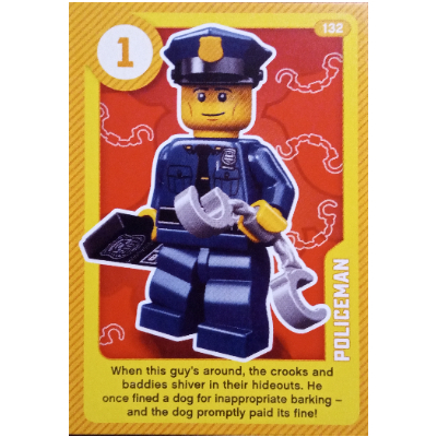 Lego Trading Card, Create the World Living Amazingly - Policeman