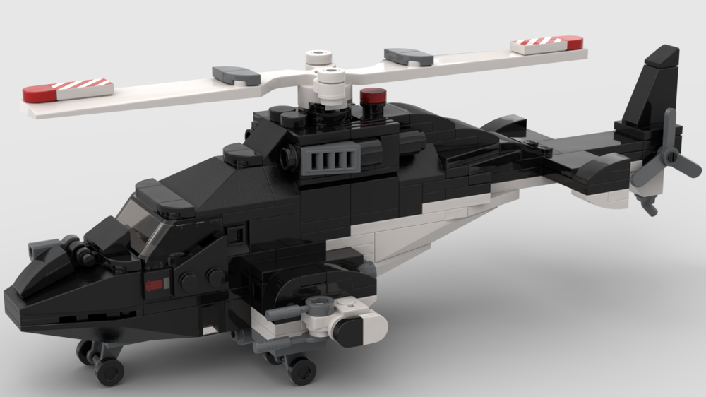 Lego MOC Minicale AIRWOLF Alias SUPERCOPTER