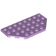 Lego Wedge Plate 4 x 8 Cut Corners / Lavender