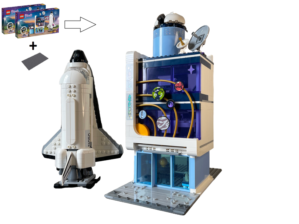 Lego Space Academy Modular & Shuttle Alternate build of 2x41713