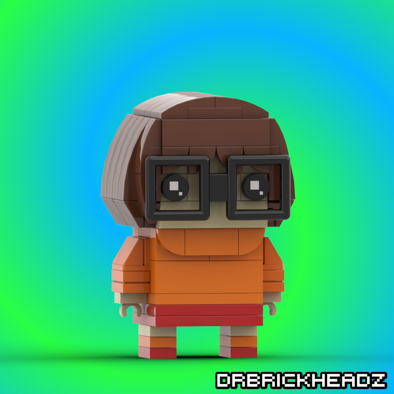 Lego Velma Dinkley (Scooby Doo) Custom Brickheadz