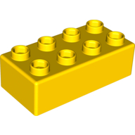 Lego Quatro Brick 2 x 4 / Yellow