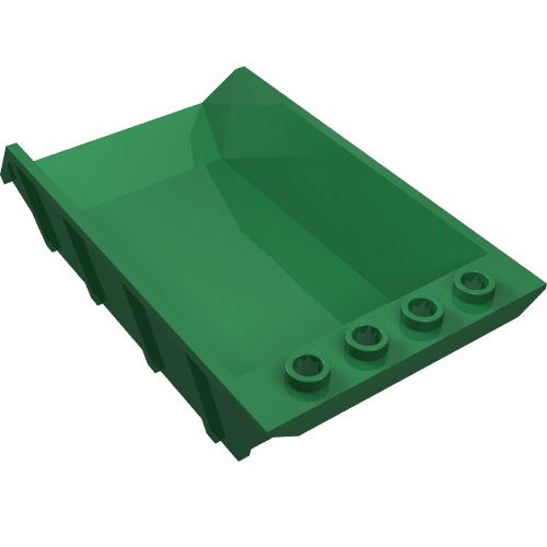 Lego Tipper Bed 4 x 6, Open Studs / Green