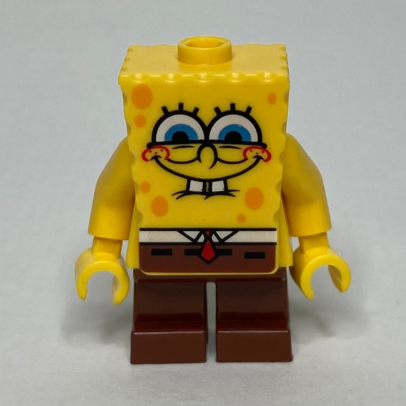 Lego SpongeBob Squarepants with Smile and Red Cheeks