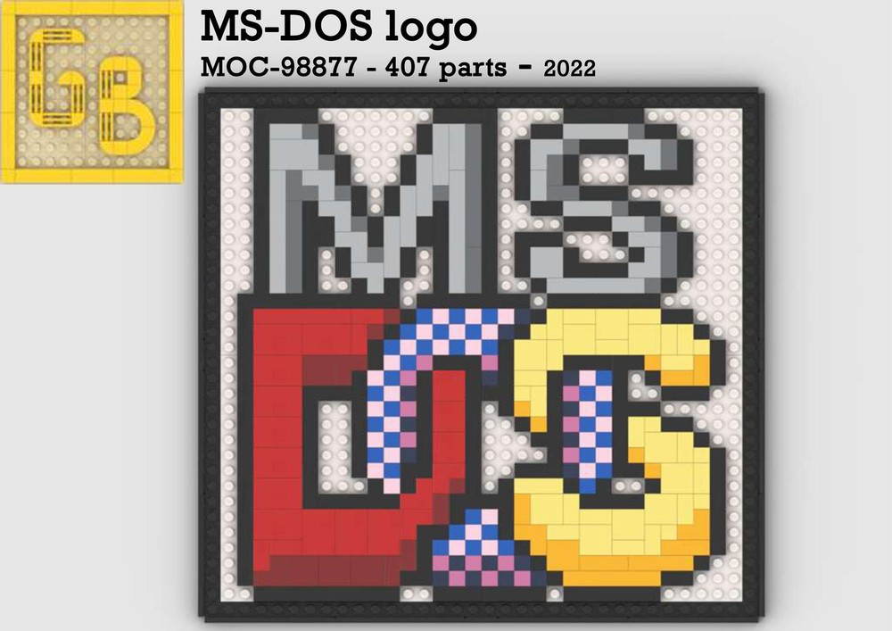 Lego MS-DOS logo
