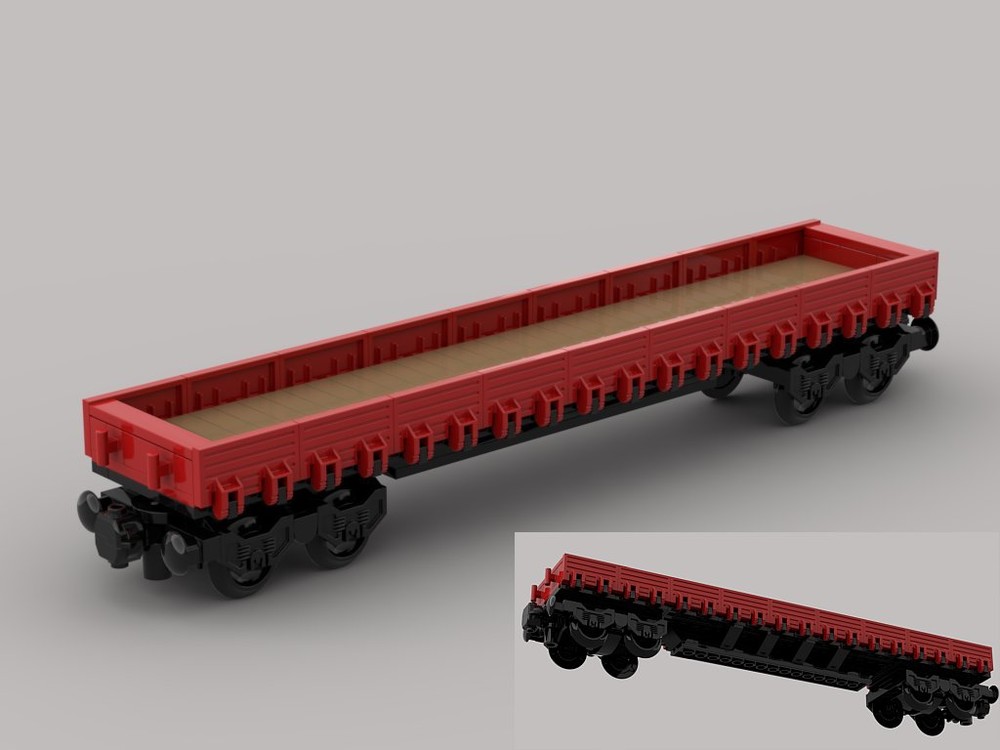Lego Freight low side wagon from the German Railway