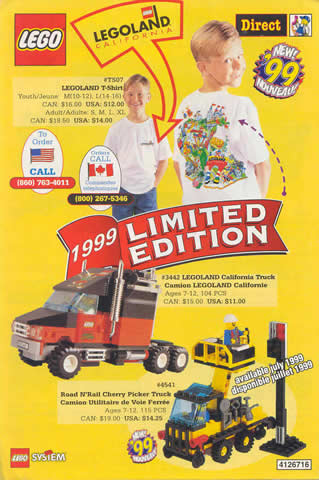 Lego 1999 Insert - Lego Direct - US/Canadian with Set 3442 (4126716)