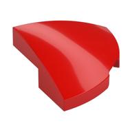 Lego Brick Round Corner, Curved 2 x 2 x 2/3 Quarter Circle / Red