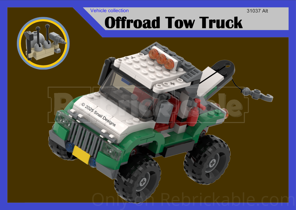 Lego Offroad tow truck