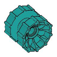 Lego Technic Tread Hub / Dark Turquoise