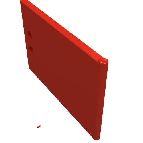 Lego Cupboard 2 x 3 x 2 Door / Red
