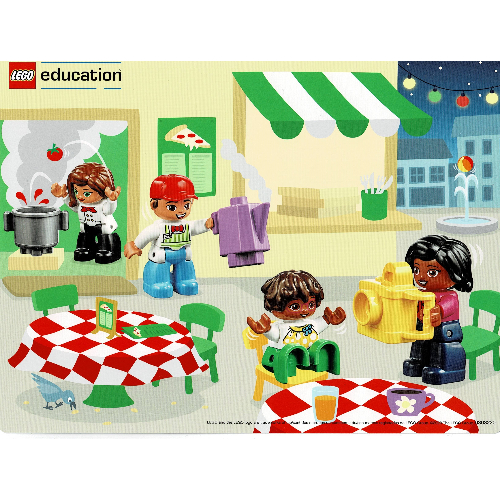 Lego Inspiration Card, Set 45030-1, Cafe/Firefighters / [No Color/Any Color]
