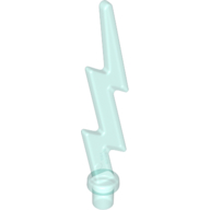 Lego Wave / Lightning Angular, Single / Trans-Light Blue