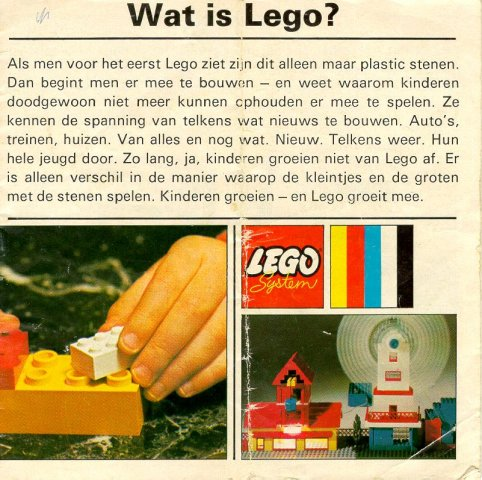 Lego 1969 Large Dutch (3351-Ho)