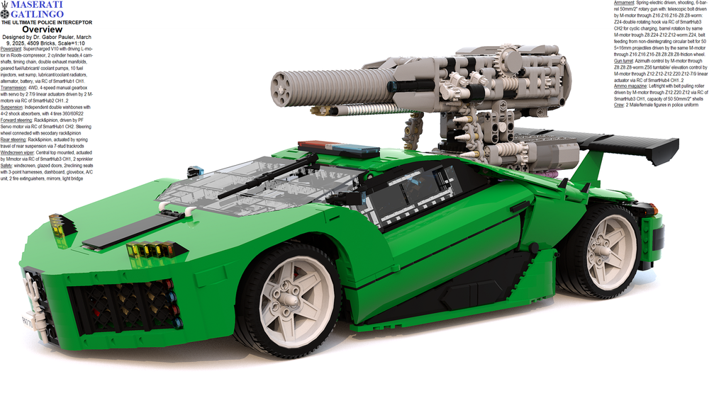 Lego Maserati Gatlingo Ultimate Police Interceptor