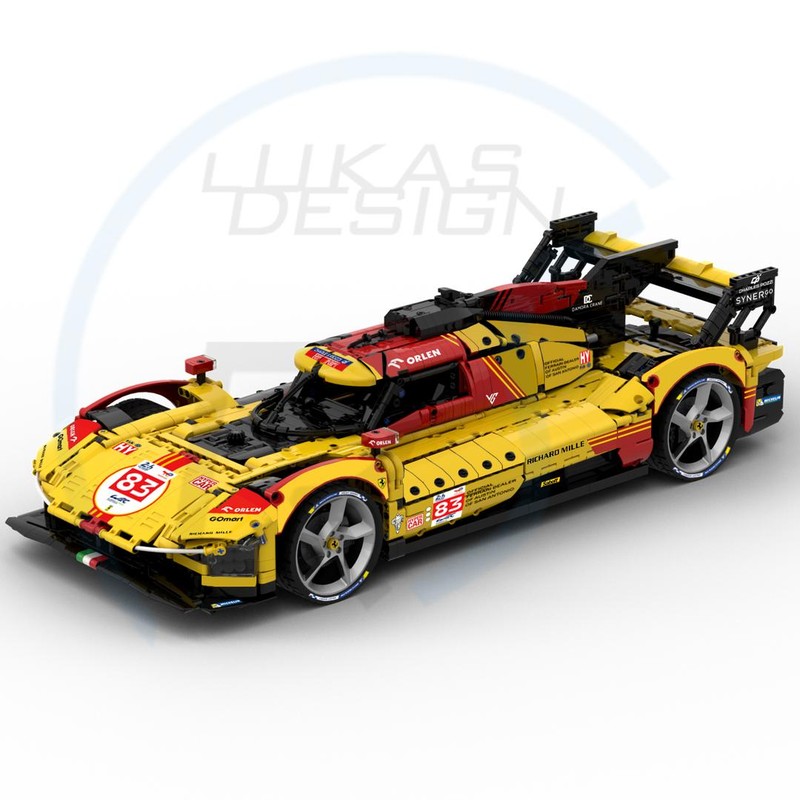 Lego Ferrari Hypercar 499P AF Corse 1:8 Scale