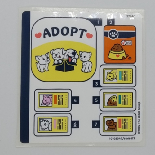 Lego Sticker Sheet for Set 42615-1