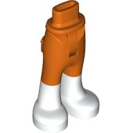 Lego Minidoll Hips and Trousers with Back Pockets with White Shoes print / Reddish Orange