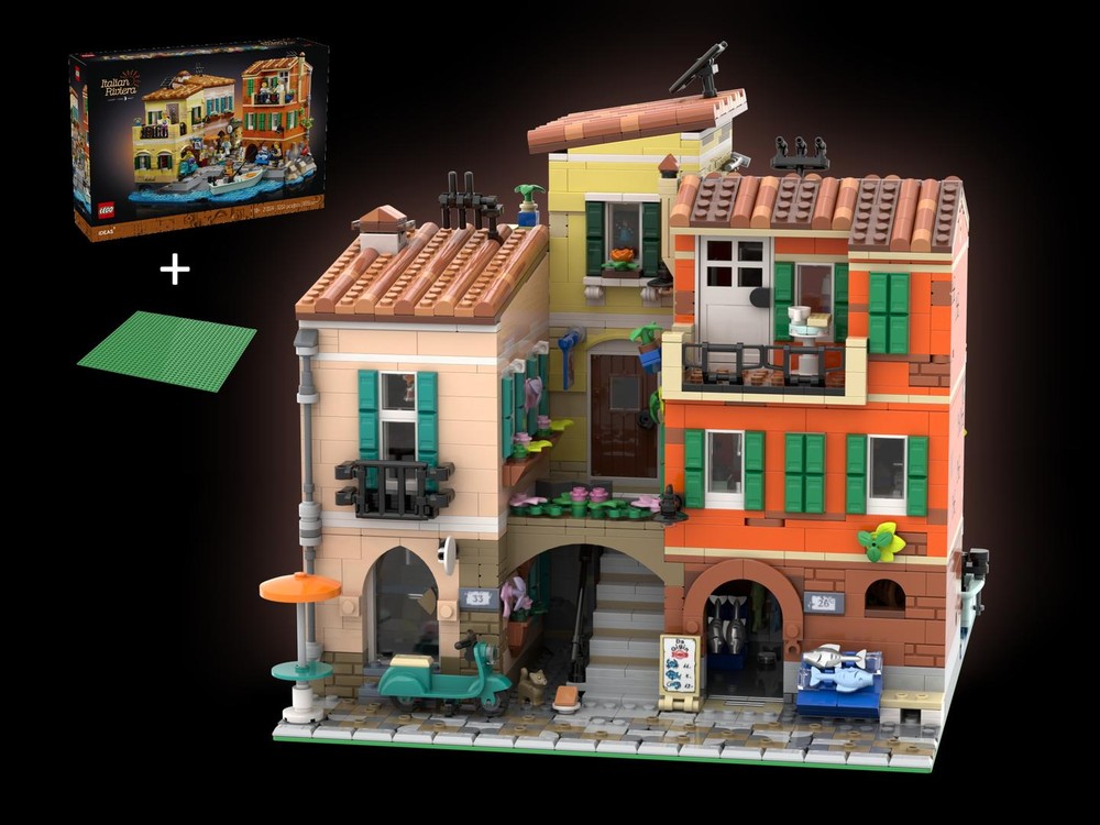 Lego Italian Alley - 21359 Italian Riviera Modification