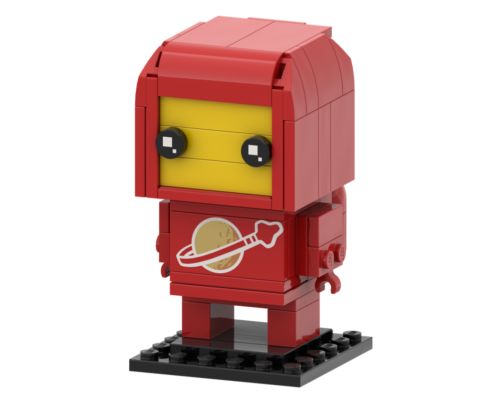 Lego Red Classic Spaceman Brickheadz