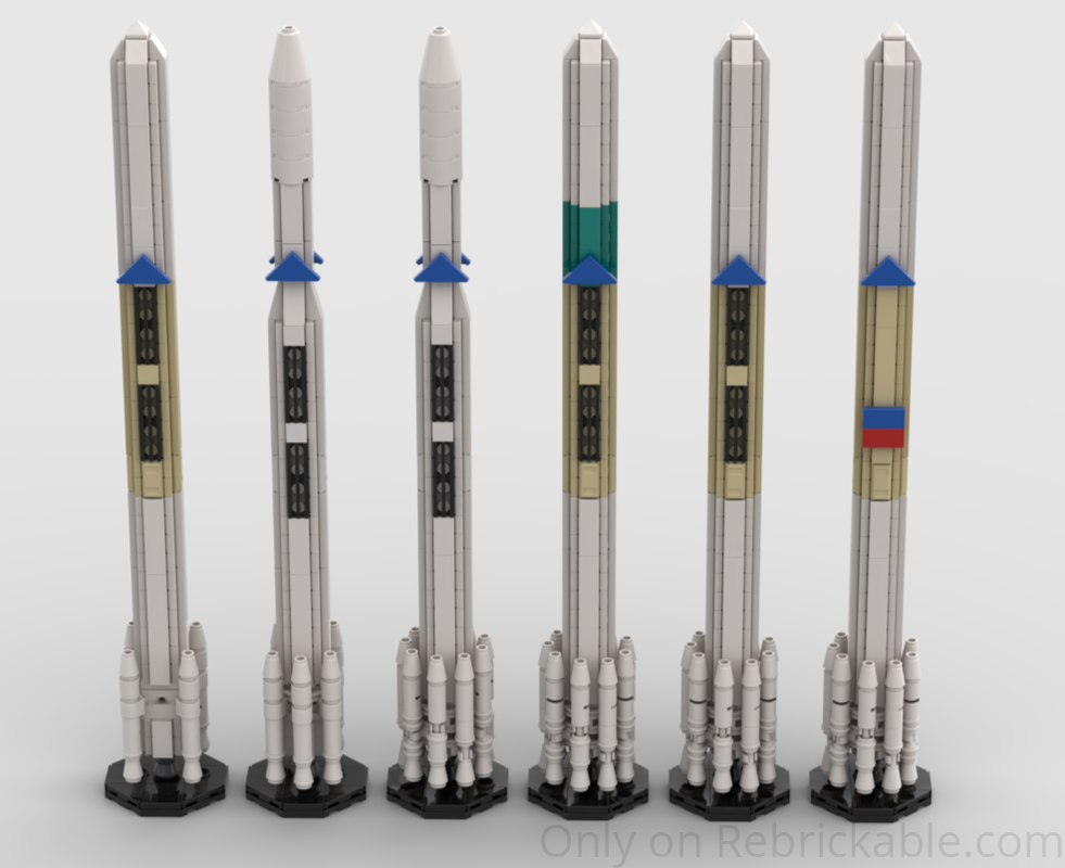 Lego Delta 1000 Series (Saturn V Scale)