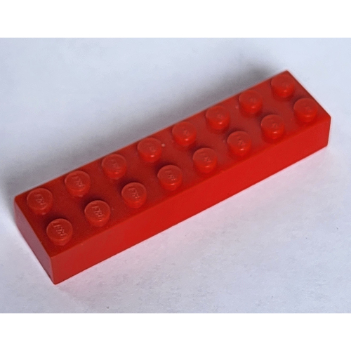 Lego Brick 2 x 8 without Bottom Tubes, with Cross Supports