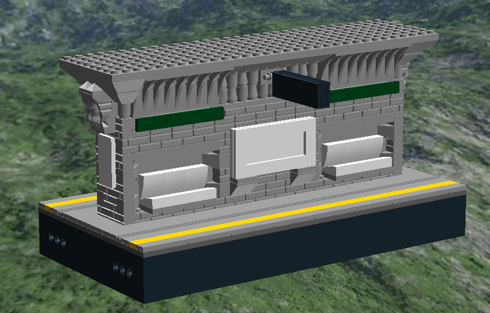 Lego Metro Platform w. Sittingarea