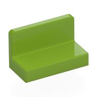 Lego Panel 1 x 2 x 1 [Rounded Corners] / Lime