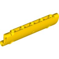 Lego Technic Panel Curved 11 x 3 with 2 Pin Holes through Panel Surface / Yellow