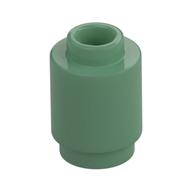 Lego Brick Round 1 x 1 Open Stud / Sand Green