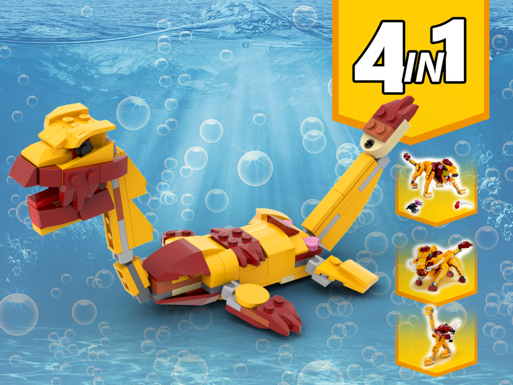 Lego 31112 Sea Monster Alternative Build