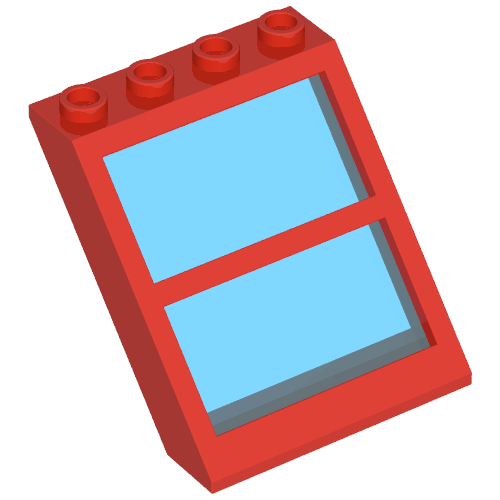 Lego Window 4 x 4 x 3 Roof with Centre Bar