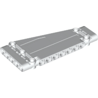 Lego Technic Panel 5 x 11 x 1 Tapered / White