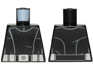 Lego Torso SW Imperial Death Star Trooper Pattern / Black